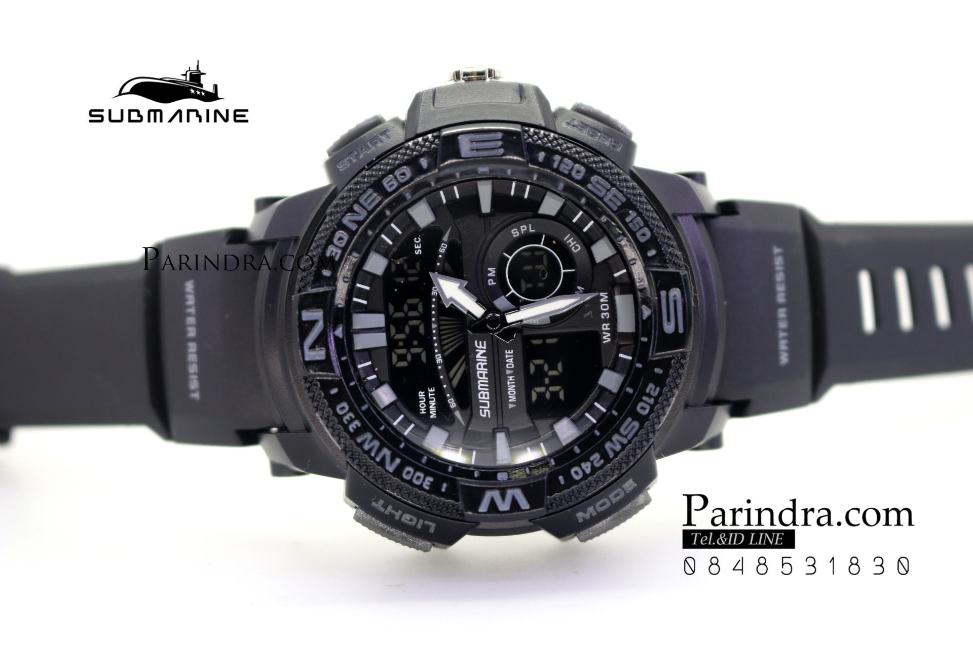 นาฬิกา US submarine Adventure Protector รุ่น TP3184M สีดำ-เทา จอดำ