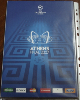 หนังสือโปรแกรม ฟุตบอล ยูฟ่า แชมป์เปี้ยนส์ ลีก Final Athens 2007 - เอซี มิลาน vs ลิเวอร์พูล 23/05/07 ใหม่ / UEFA Champions League Final Athens 2007 Matchday Programme - AC MILAN vs LIVERPOOL 23/05/07 NEW