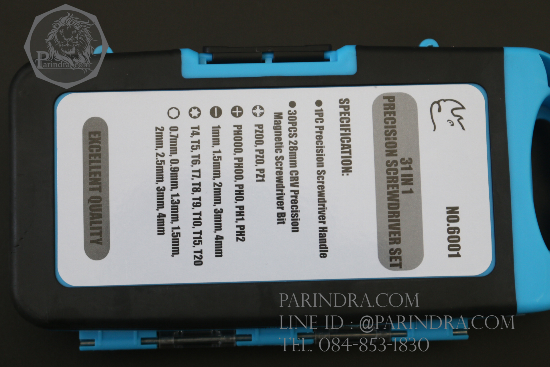 ชุดไขควงอเนกประสงค์ Rhino Brand No.6001 หัวแข็ง 31 IN 1 PRECISION SCREWDRIVER SET (ของแท้)
