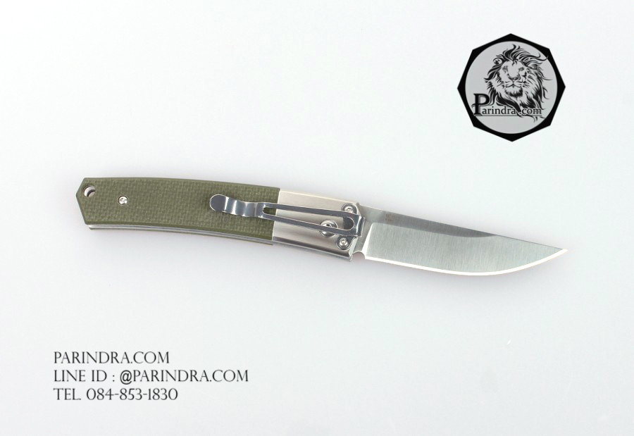 ขายมีดพับสปริง Ganzo กานโซ่ รุ่น Ganzo G7361 GR ด้าม G10 ด้ามสีทหาร ของแท้ 100%
