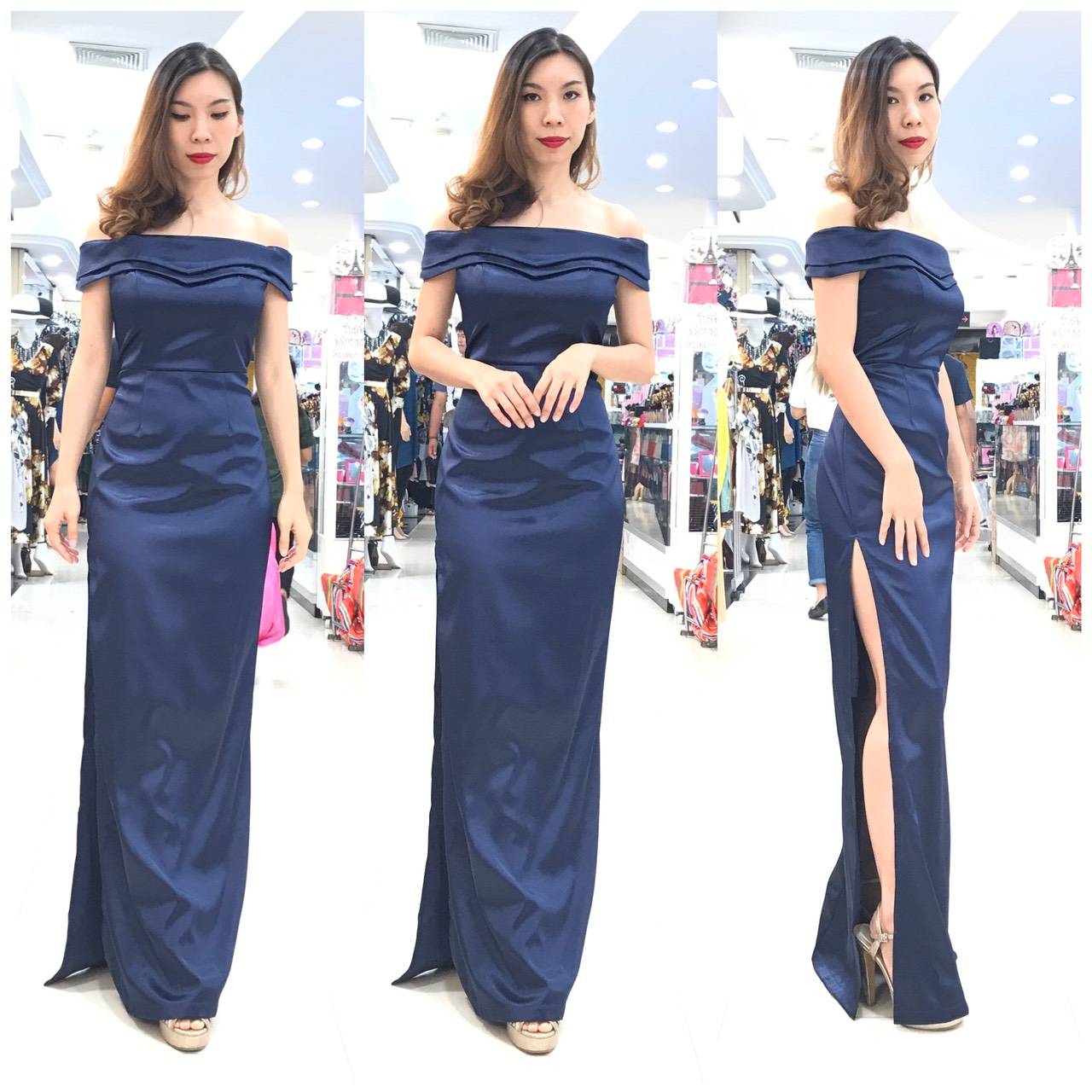 ชุดเพื่อนเจ้าสาว ชุดราตรียาว Anemone - Double layer top & Sheath skirt