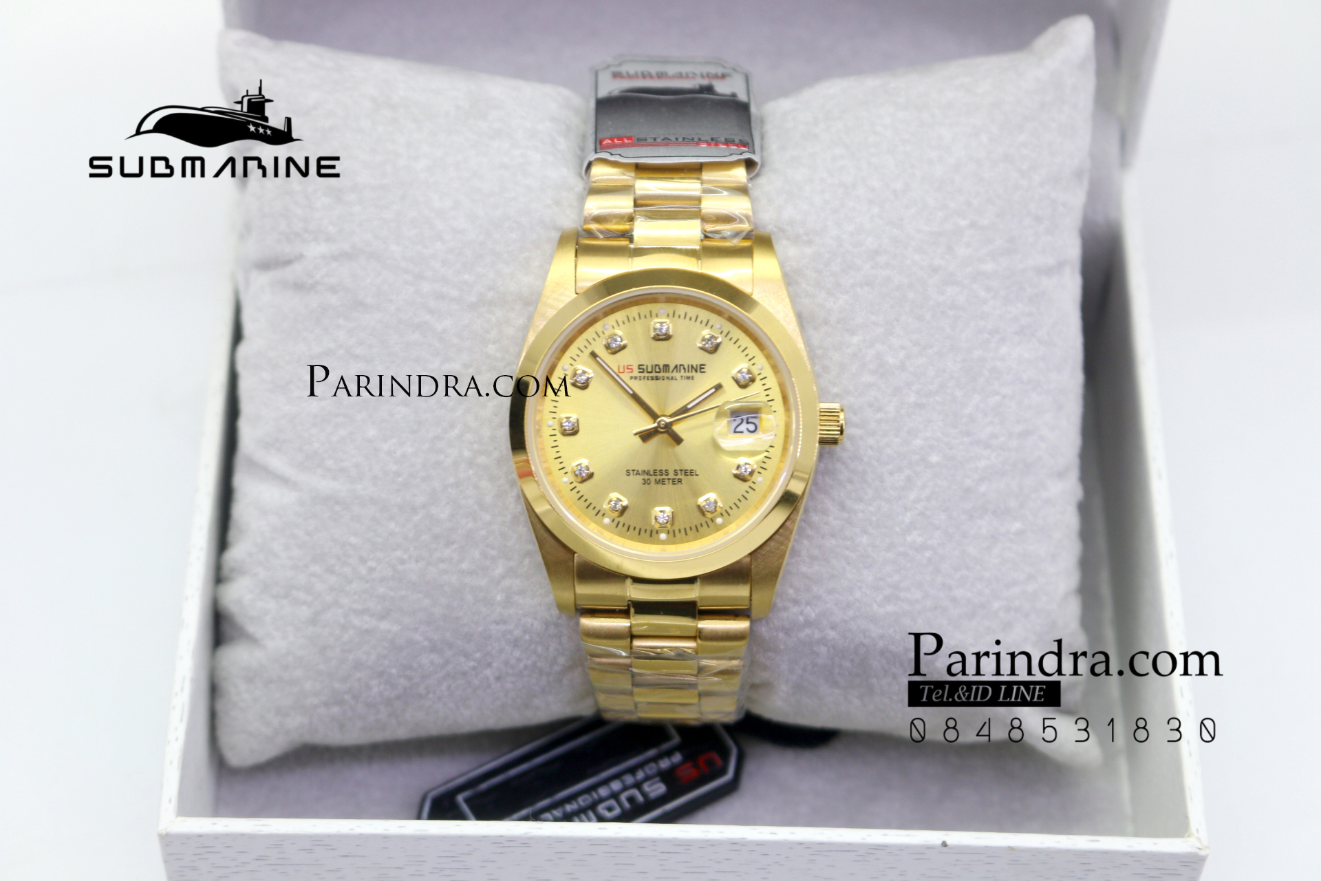 นาฬิกา US submarine รุ่น SUB101M D เรือนทองล้วน เรือนใหญ่