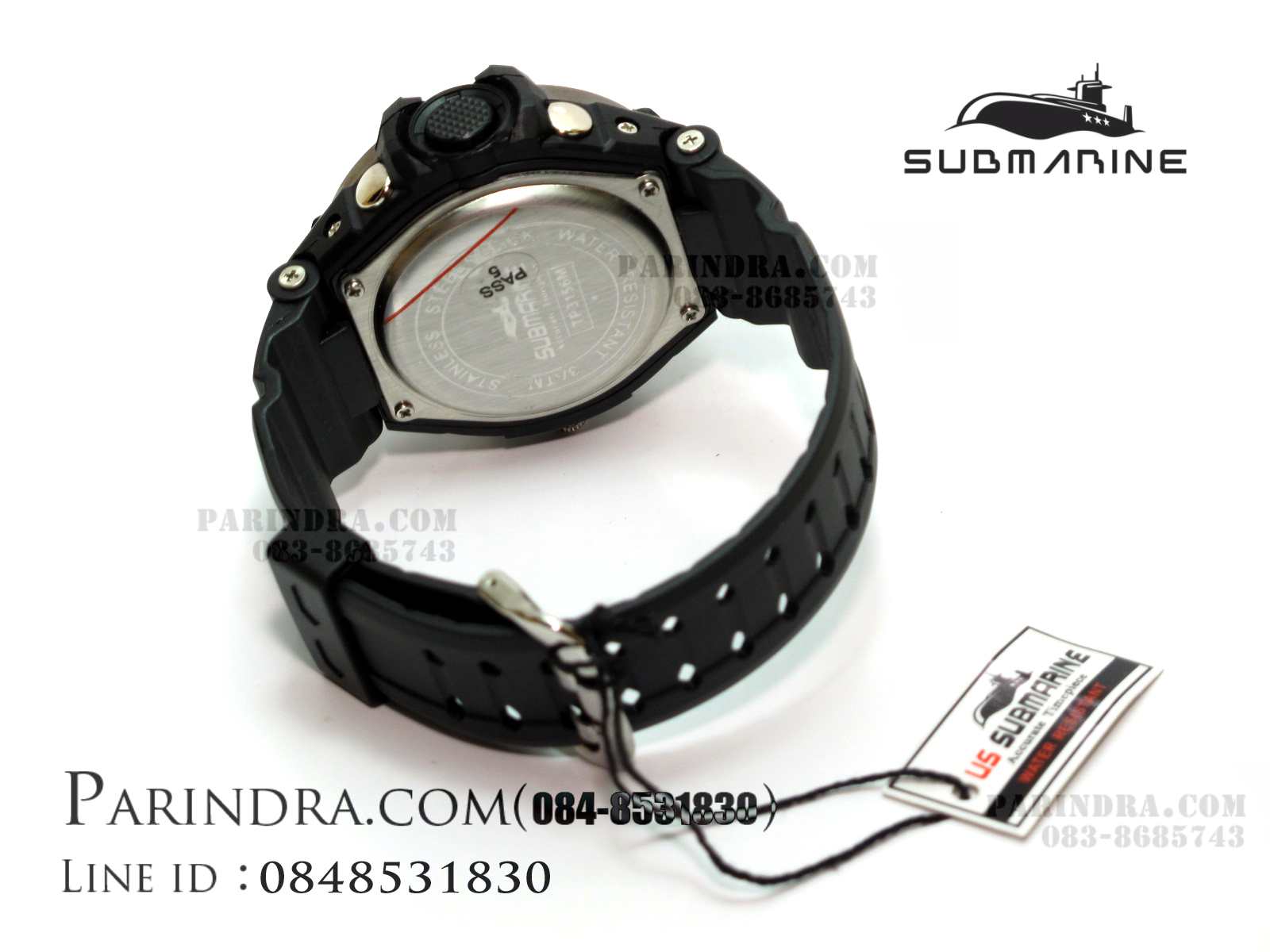 นาฬิกา US submarine Adventure Protector รุ่น TP3156M สีดำตัดเขียว(พื้นดำ)