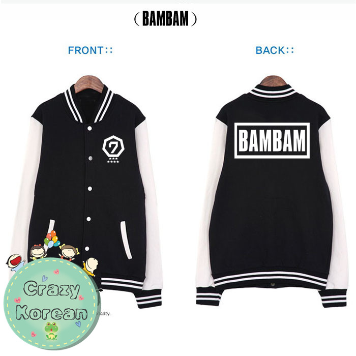 เสื้อเบสบอลแขนยาว GOT7 (ระบุเมมเบอร์)