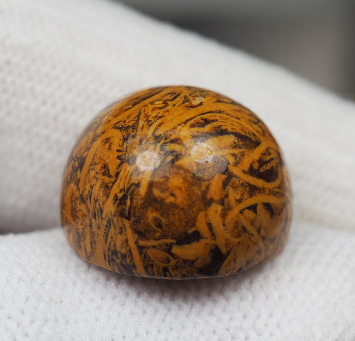หินสีลายธรรมชาติ (ElephantSkinJasper) 19.50 กะรัต