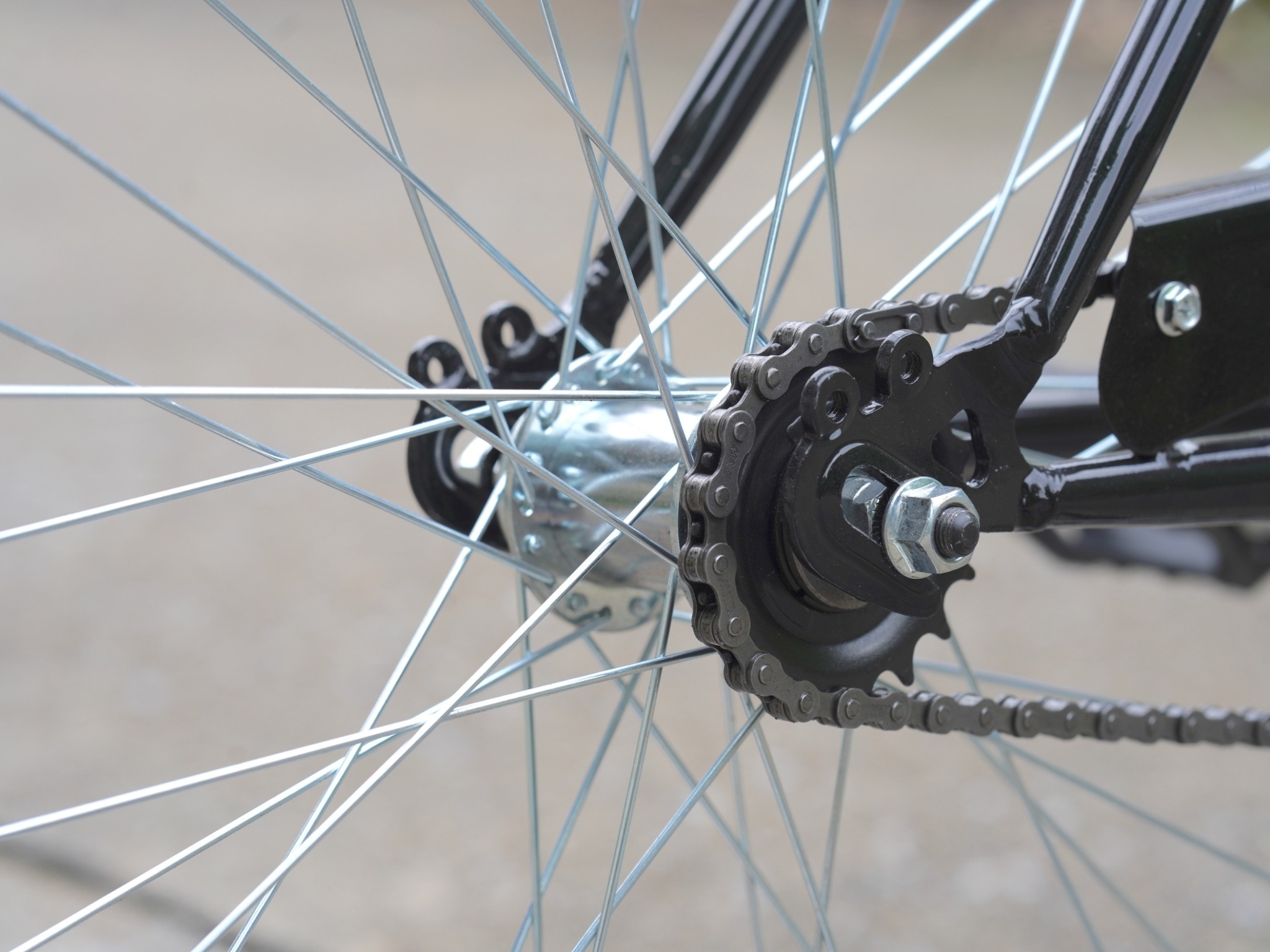 จักรยาน HILAND BEACH CRUISER Bicycle Single speed, BC01 เฟรมเหล็ก ล้อ 26 นิ้ว