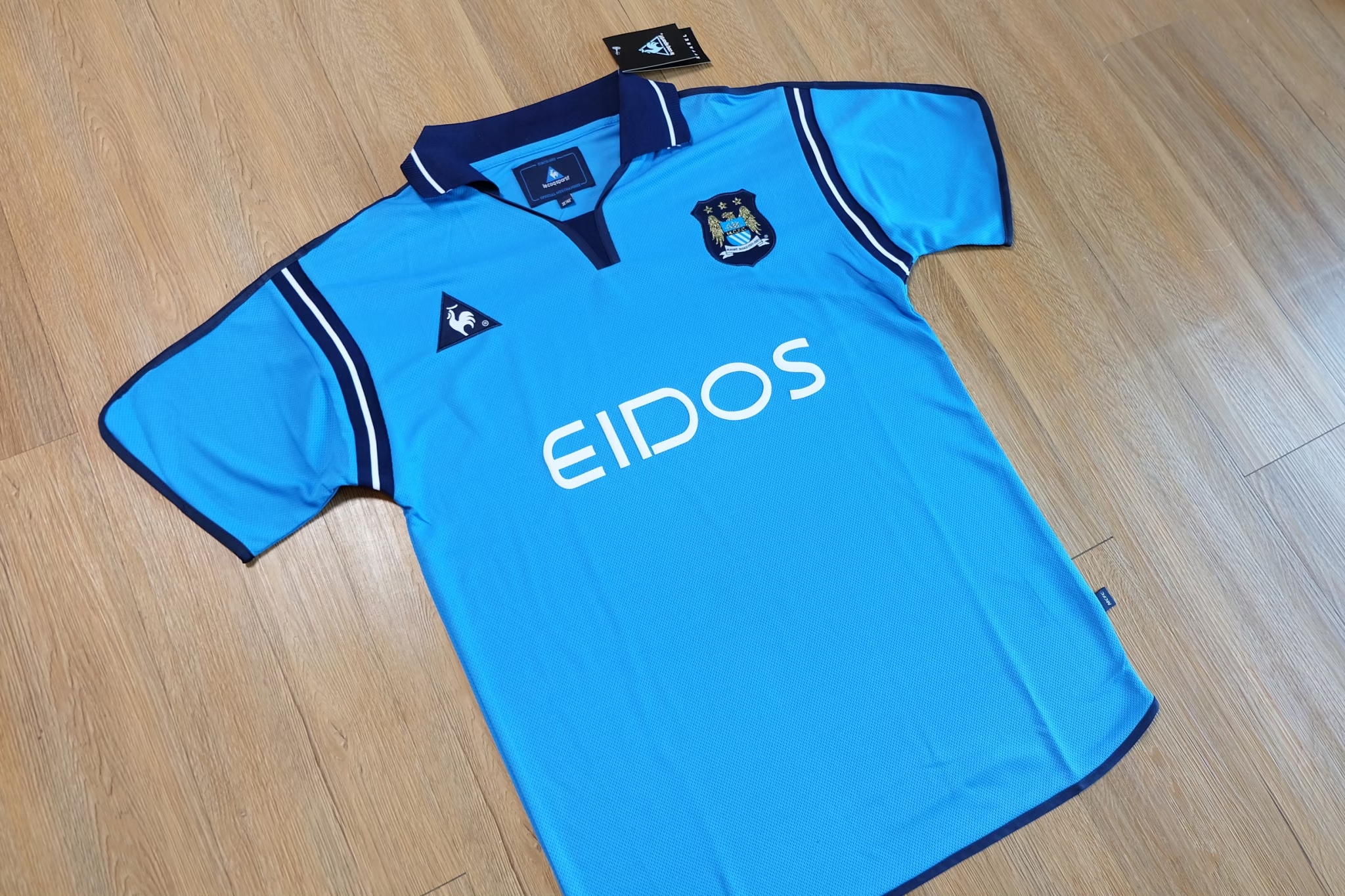Manchester City Home 2001/02 Retro Eidos เสื้อบอลย้อนยุคแมนซิตี้ เสื้อบอลย้อนยุค