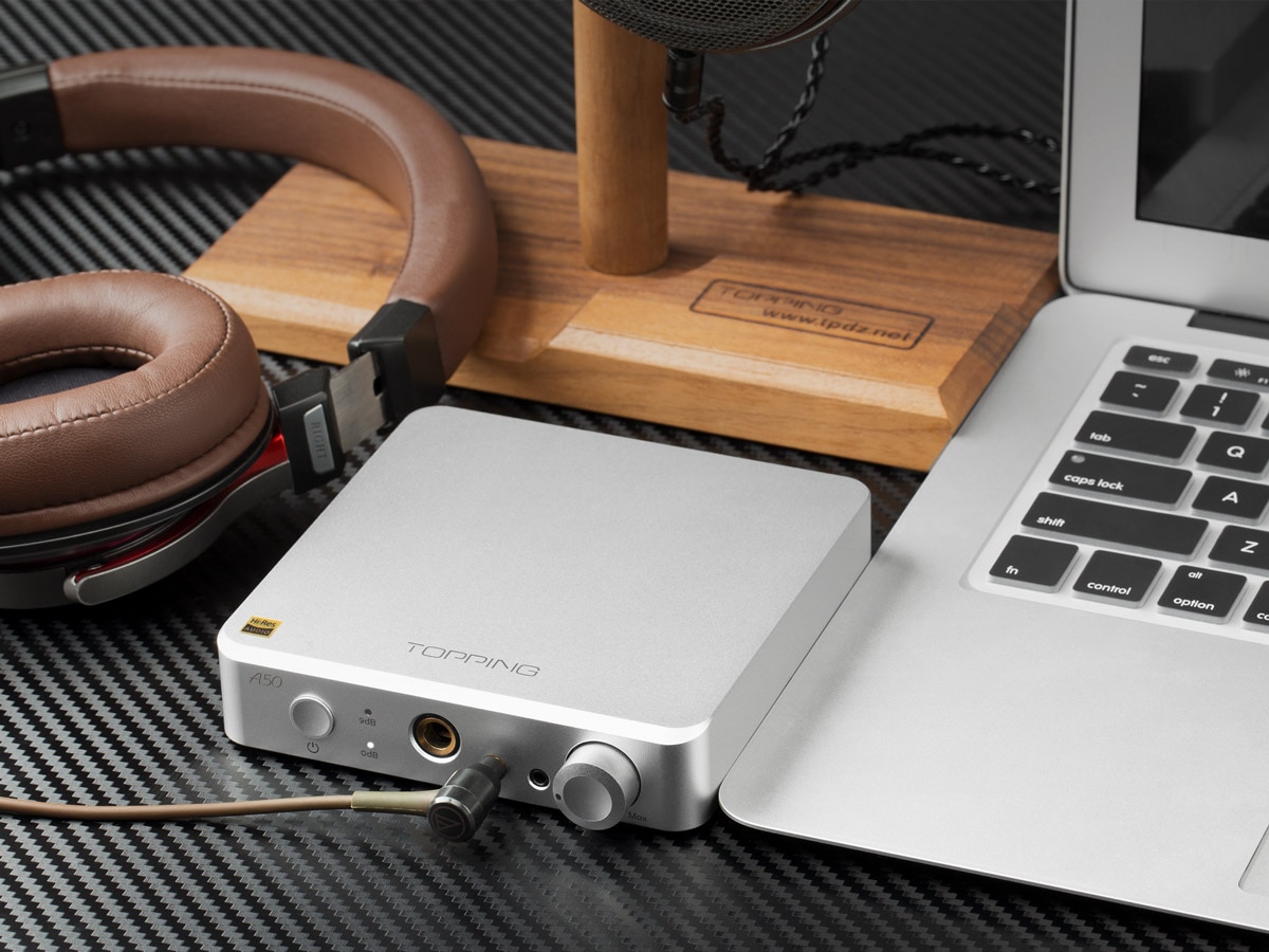 ขาย TOPPING A50 แอมป์หูฟังตั้งโต๊ะกำลังขับสูง รองรับย่านความถี่ 20-200kHz เหนือกว่า Hi-Res