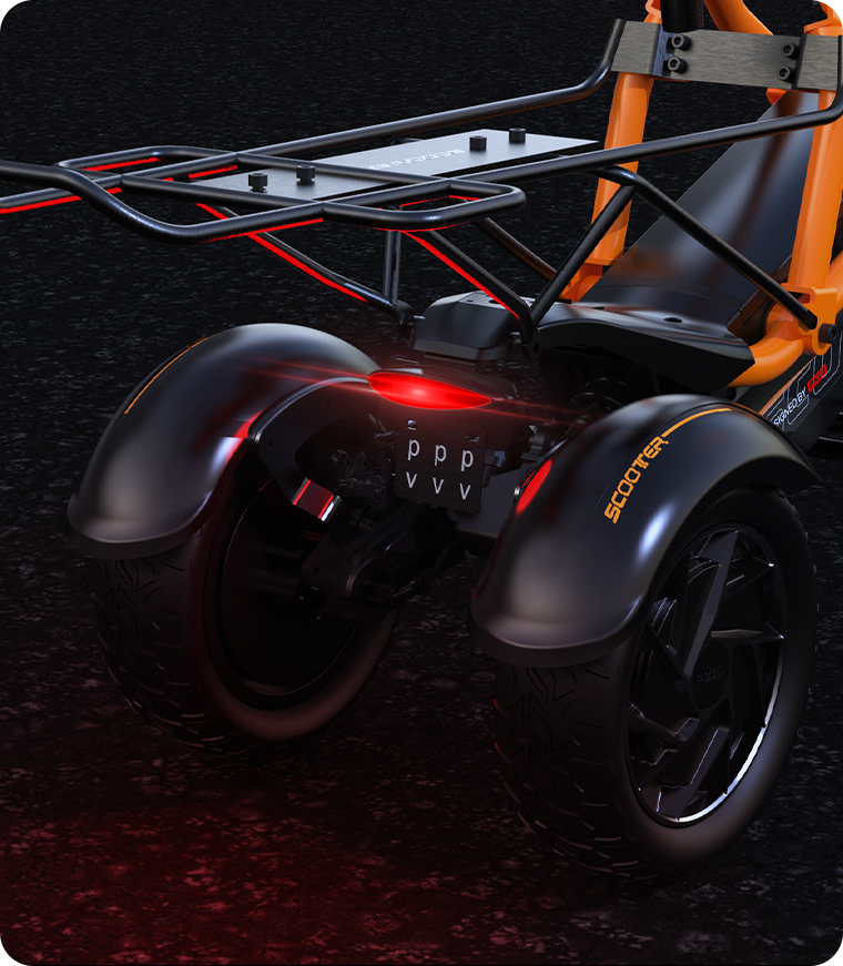 สกูตเตอร์ไฟฟ้า PXID Bestride Pro Electric Scooter New Design 3 Wheel 1000W, batt 48v 23.4Ah มาตรฐานยุโรป (F2)