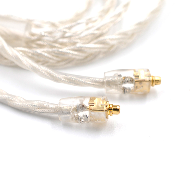 ขาย kz premium mmcx สายทองแดงชุบเงินถักหุ้มฉนวน Kevlar fiber