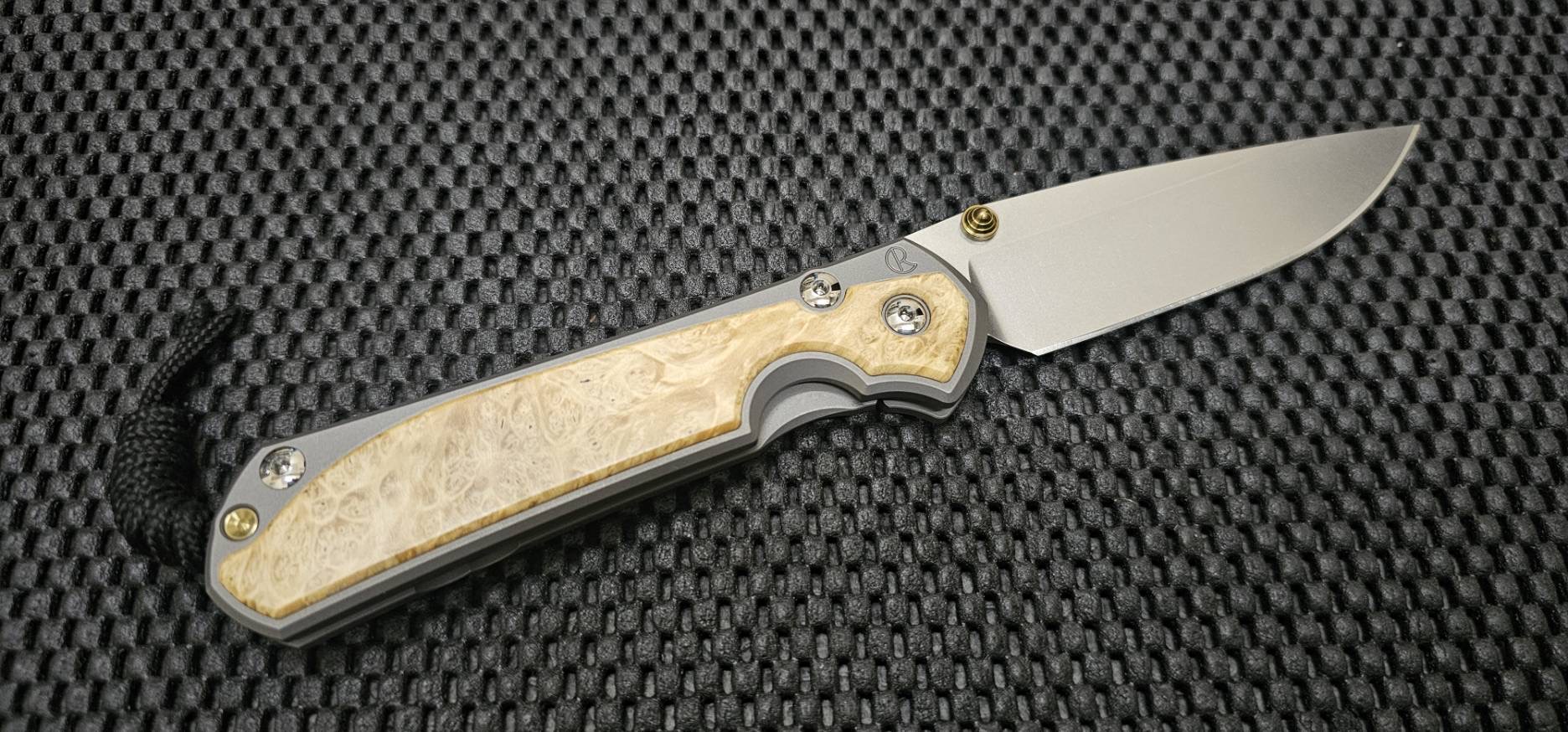 Chris Reeve Large Sebenza 31 Inlay Box Elder Drop Point CPM