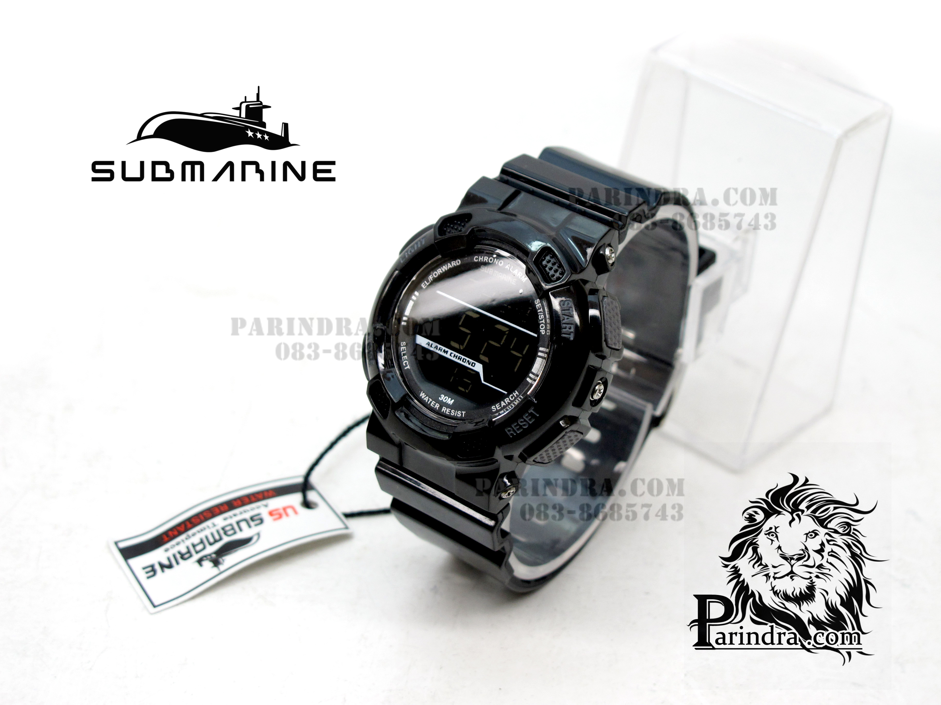 นาฬิกา US submarine รุ่น TP1282L สีดำล้วน สดใสน่ารัก (หน้าปัดเล็ก) สำหรับเด็กหรือสุภาพสตรี