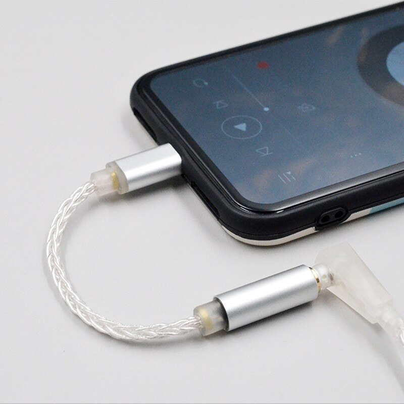 ขาย KZ Lightning to 3.5mm สายทองแดง OFC ชุบเงินถัก