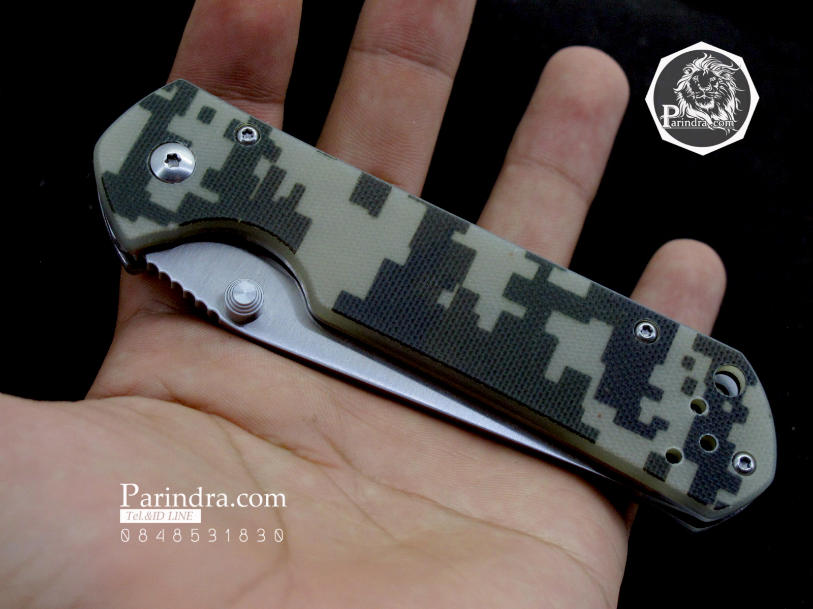 มีดพับ Land Knife GB9-910 ด้ามลายพรางทหาร (ของแท้) สวยงาม แกร่ง ทนทาน