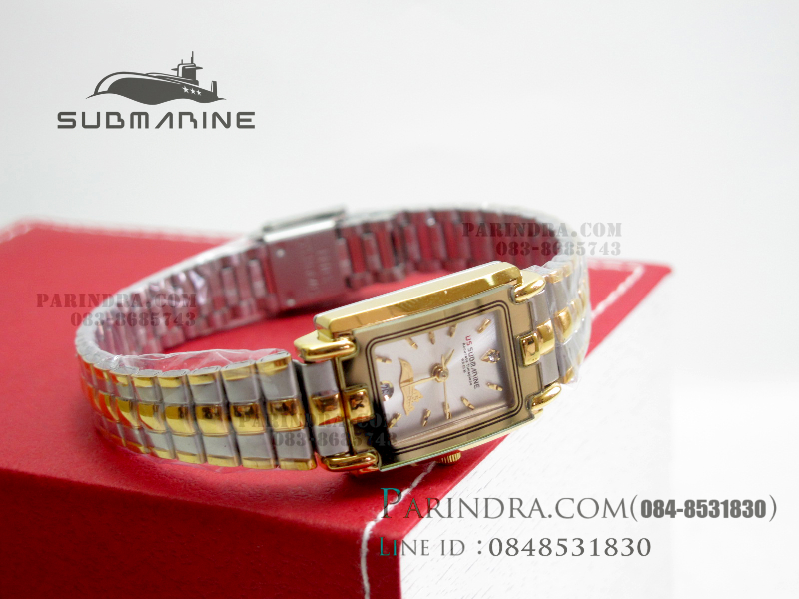 นาฬิกา U.S. submarine รุ่น S1014L สายสามกษตริย์หน้าปัดสีเงิน