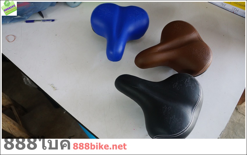 เบาะจักรยาน ELLEVEN TY7015 แบบหนานุ่ม มีดำ น้ำเงิน