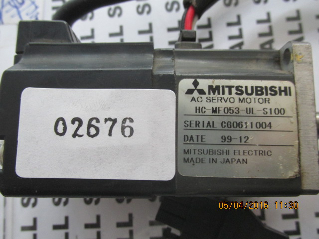 SERVO MOTOR “ MITSUBISHI ” รุ่น HC-MF053-UL-S100
