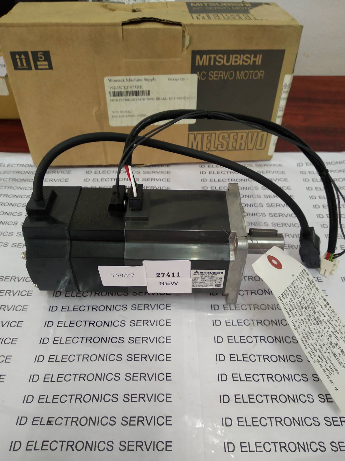 HC-KFS73BK SERVO MOTOR " MITSUBISHI "