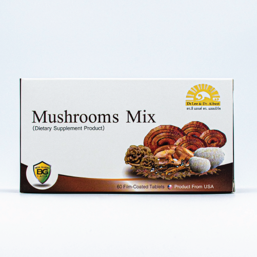 Dr.Lee & Dr.Albert Mushroom Mix 60 film-coated tablets.