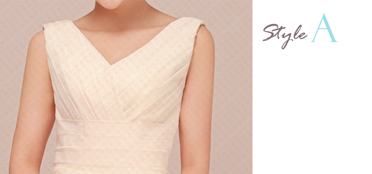 พร้อมส่ง ชุดราตรีสั้น ชุดเพื่อนเจ้าสาว สีครีม Ivory-001A