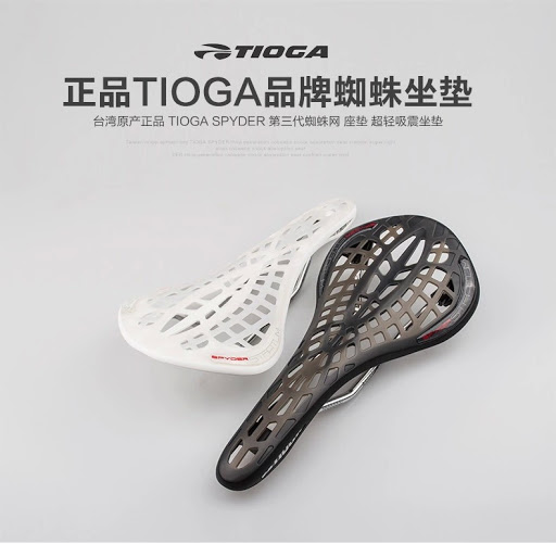 เบาะแมงมุม TIOGA SPYDER STRATUM Hollow ราง chromoly