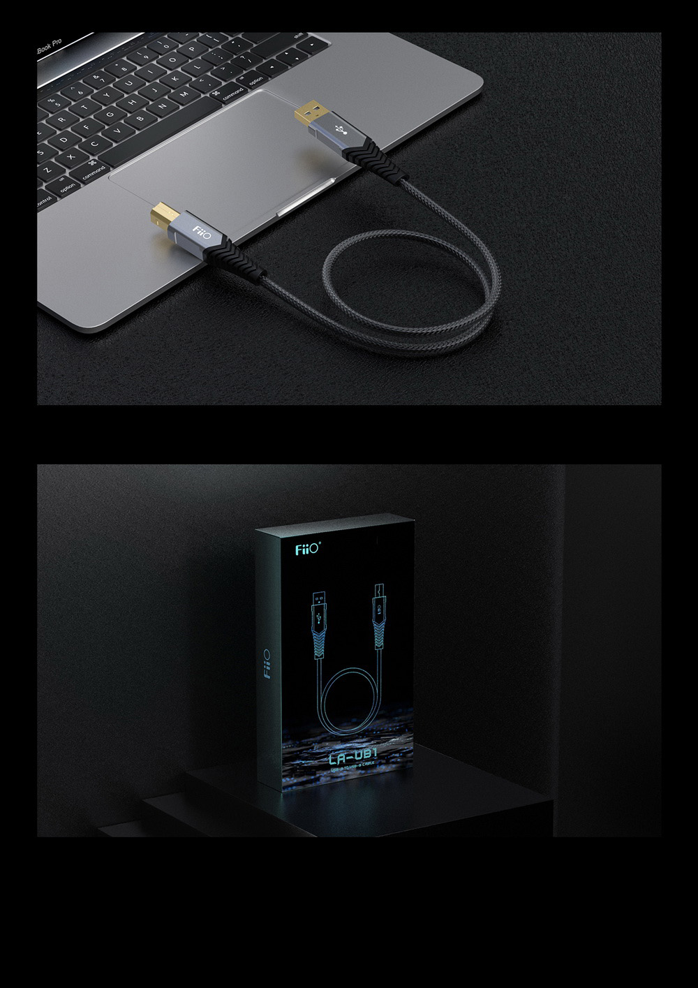 ขาย FiiO LA-UB1 สาย USB-A to USB-B สำหรับ DAC/AMP, PC, เครื่องเสียง