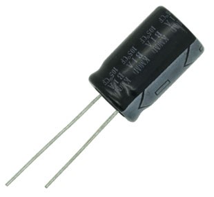 C คาปาซิเตอร์ 47uF 400V 2000hrs 85°C Size 16x25mm ระยะห่างขา 7.5mm