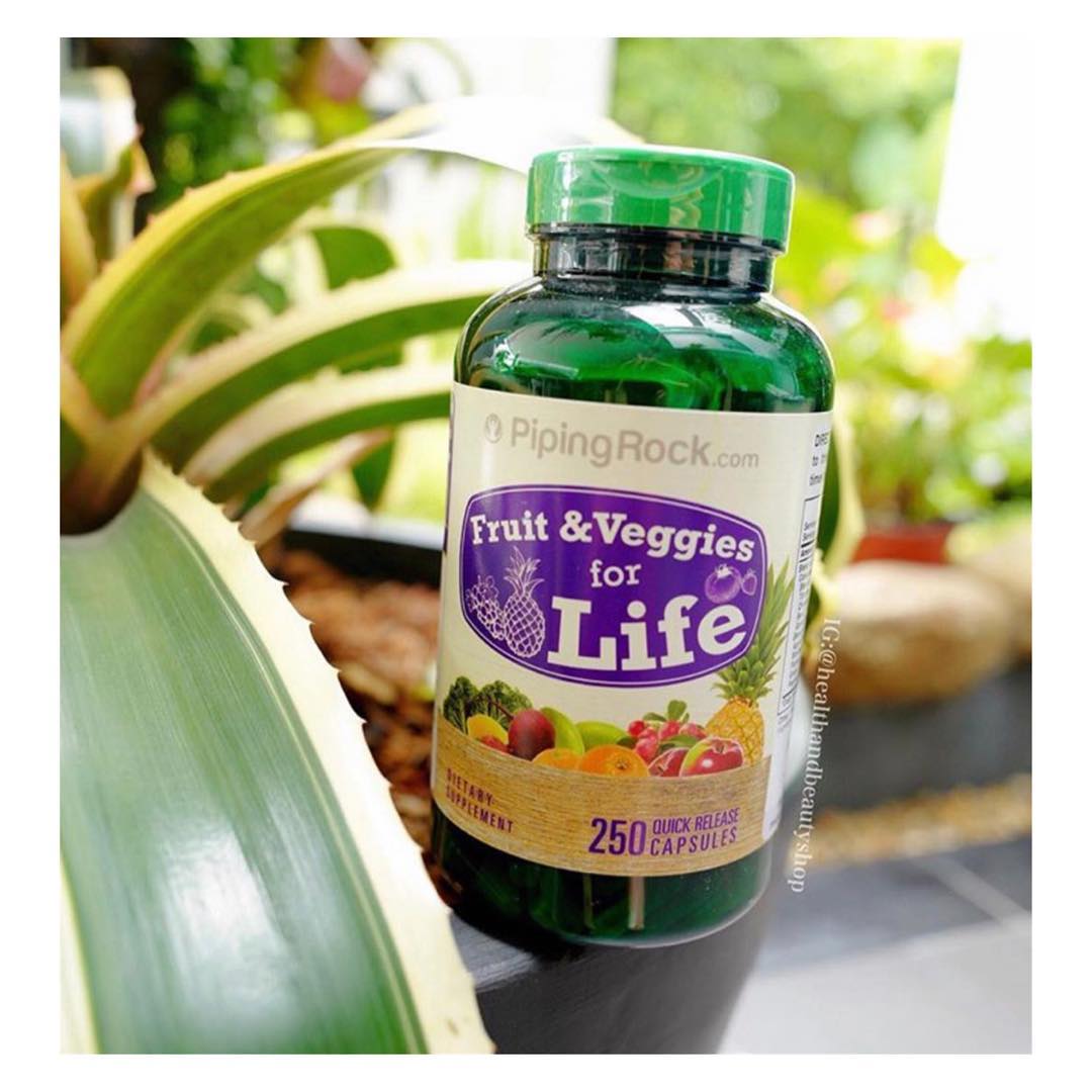 # ไม่ทานผักผลไม้ # Piping Rock Fruit & Veggies for Life 250 Capsules