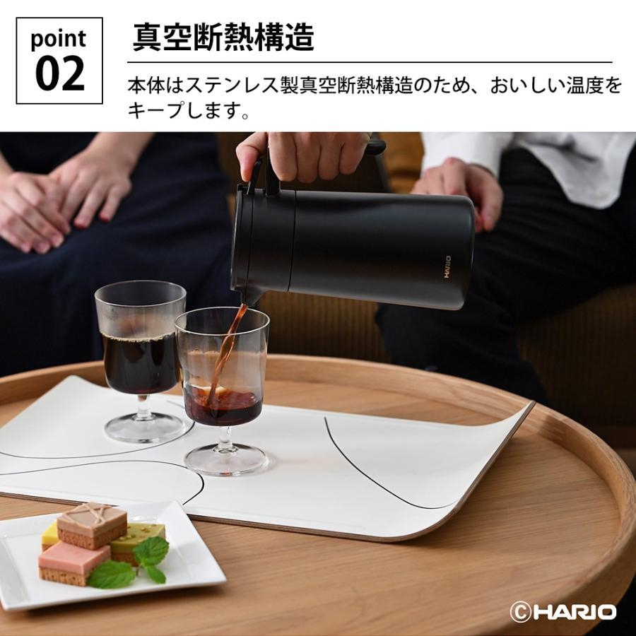 Hario Thermal Server with Ceramic Coating เหยือกน้ำเก็บความร้อนคุณภาพสูง สีขาว 600 ml