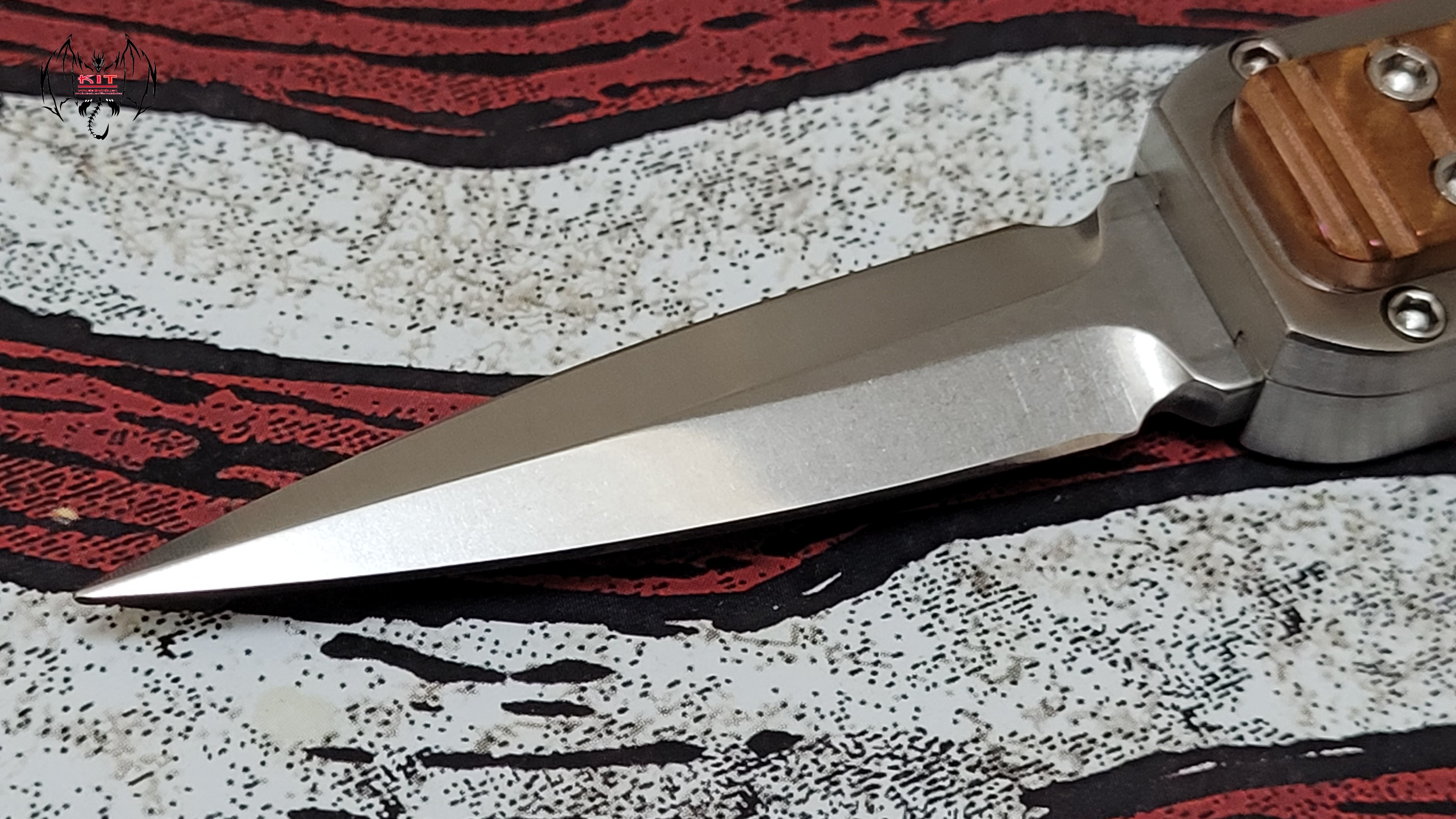 ARS 007 Dagger Satin Finish Handle 416 Stainless Steel Abalone Inlay Serial Number 001