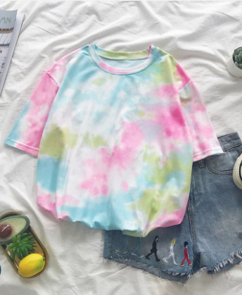 เสื้อมัดย้อม สไตล์พาสเทล