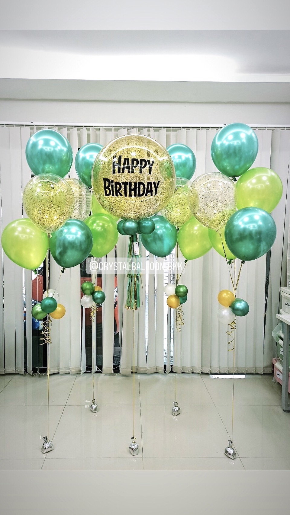 ลูกโป่ง วันเกิดเด็ก Bubble ขนาด 24" กลิตเตอร์สีทอง พร้อม ช่อลูกโป่ง ช่อ 5 ลูก 4 ช่อ,ลูกโป่งใส ใส่ กลิตเตอร์ พร้อมตกเเต่ง สามารถเปลี่ยนสีลูกโป่ง/เปลี่ยนข้อความ/เปลี่ยนขนาดได้