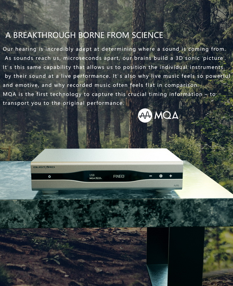 Gustard A26 DAC ตั้งโต๊ะชิป AK4499EX x2 + AK4191 รองรับ MQA, Roon bridge ประกันศูนย์ไทย