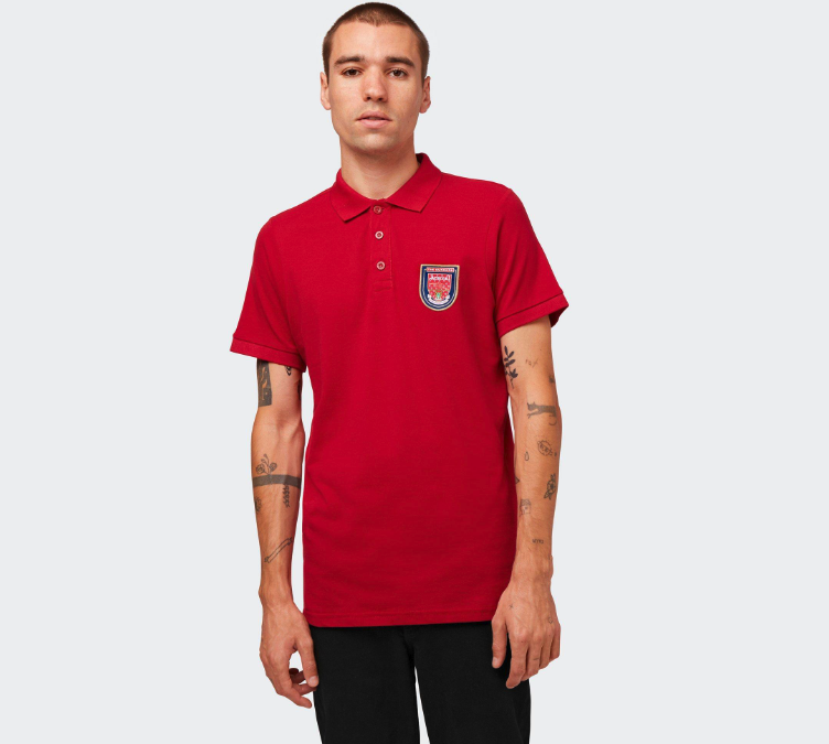เสื้อโปโลอาร์เซนอลย้อนยุค Retro Crest Red ของแท้