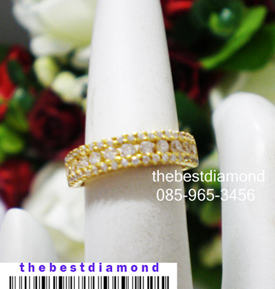 BR234 แหวนแถวperfect setting ดูดี มากๆ แหวนแถววงนี้สวยจริงๆ งานเรียบร้อย intrend วงไม่ใหญ่ ใส่ติดนิ้วได้ตลอดเลยค่ะ