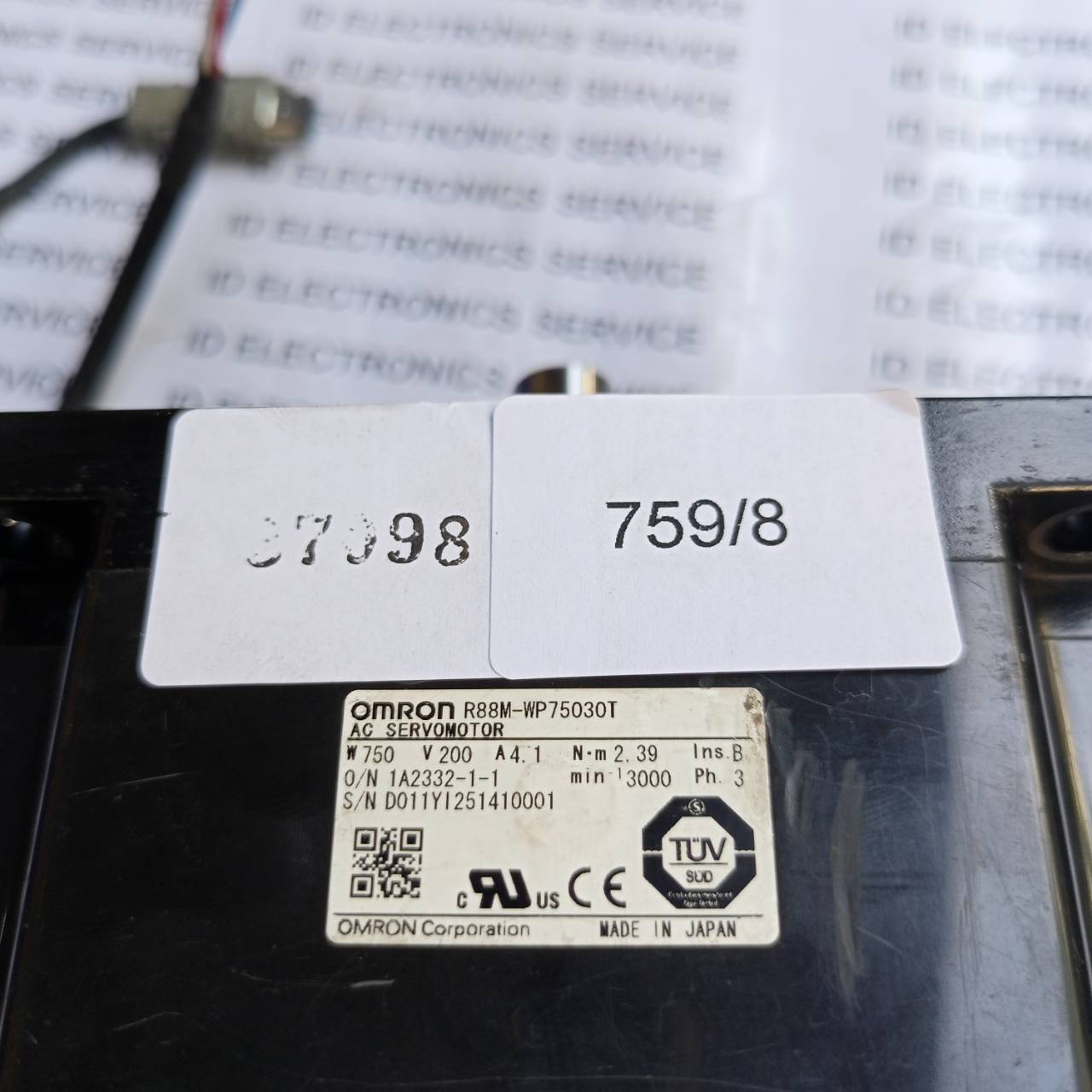 R88M-WP75030T SERVO MOTOR " OMRON "