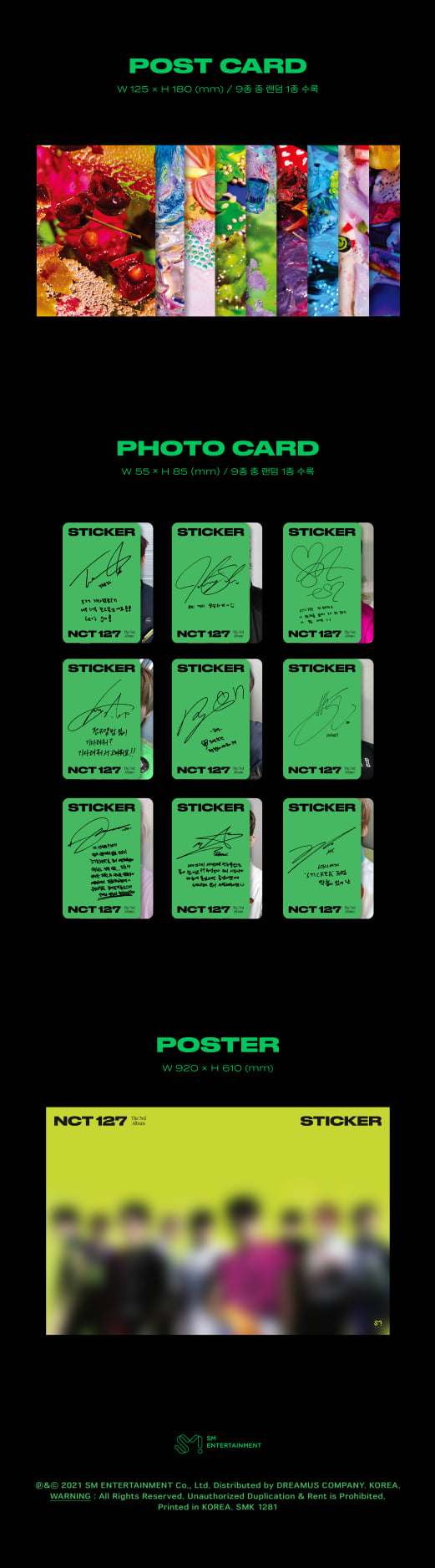 อัลบั้ม #NCT 127 - The 3rd Album [Sticker] (Sticky Ver.)
