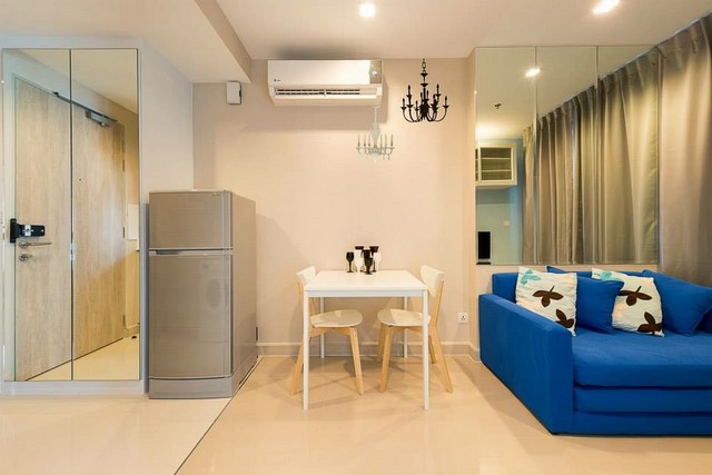 ให้เช่าคอนโด ไอดีโอ โมบิ พระราม 9 ห้อง 30.69 ตร.ม.แต่งสวย เฟอร์ครบ มีเครื่องซักผ้า ใกล้ MRT