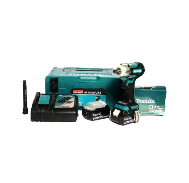 บล็อคไร้สาย 18 โวลต์ Makita มากีต้า รุ่น DTW300FJX3 (แท้) ##