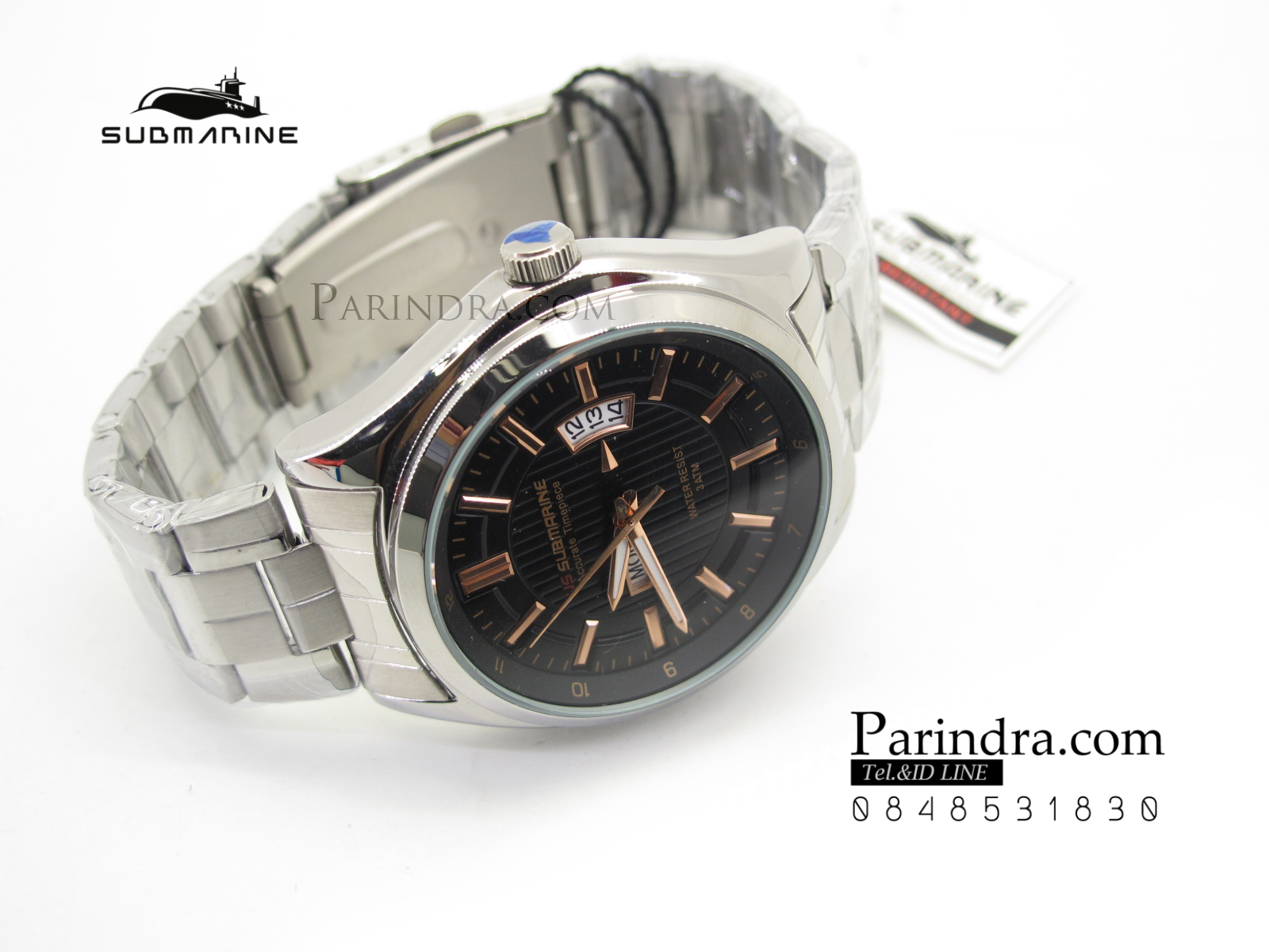 นาฬิกา US submarine รุ่น J100MDD ของแท้ 100% ตัว Accuratc Timcpiece หน้าปัดสีดำ