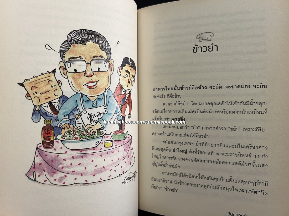 เดินดินกินข้าวแกง โดย ศ.ดร.วิษณุ เครืองาม *พร้อมลายเซ็น