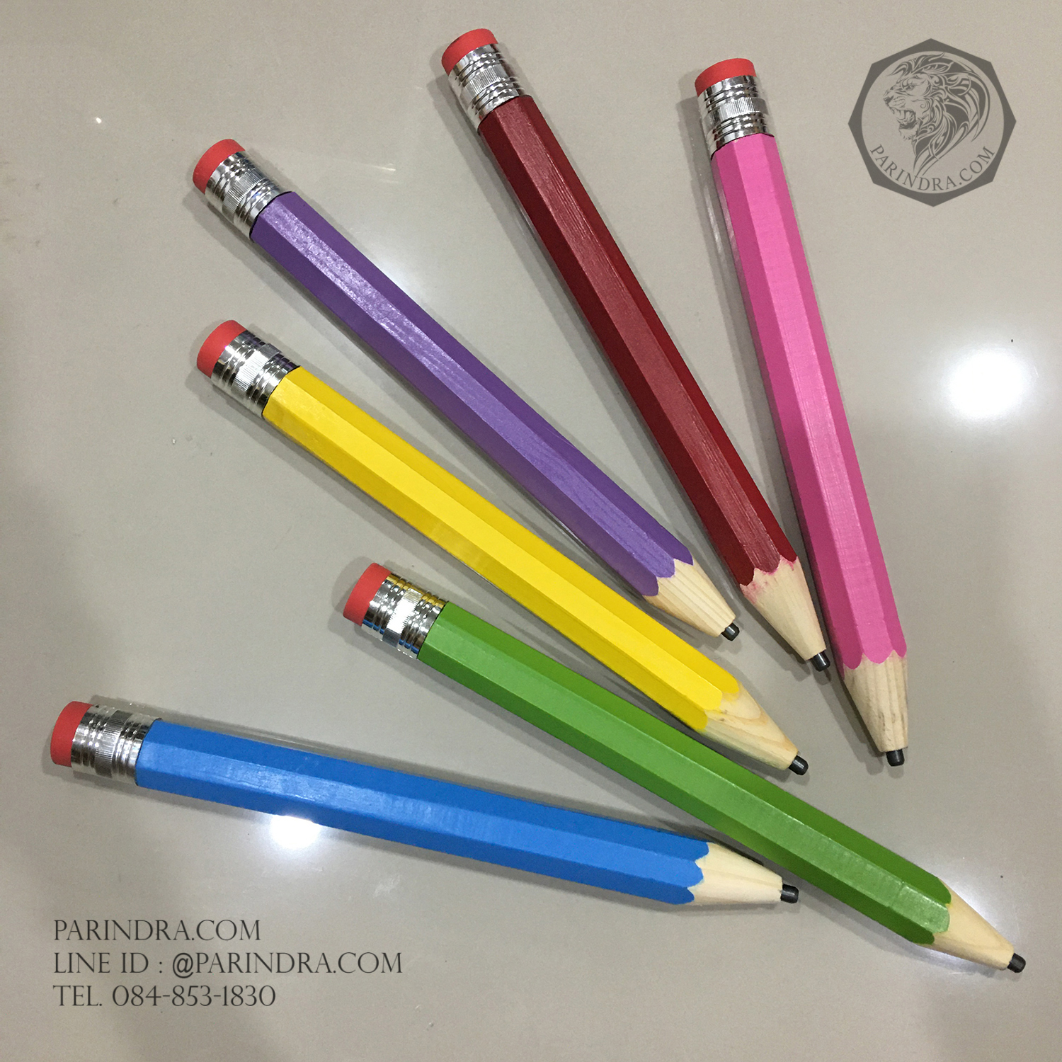 ดินสอไม้ยักษ์ ใหญ่เวอร์ กันลืม กันหาย มีหลากหลายสี
