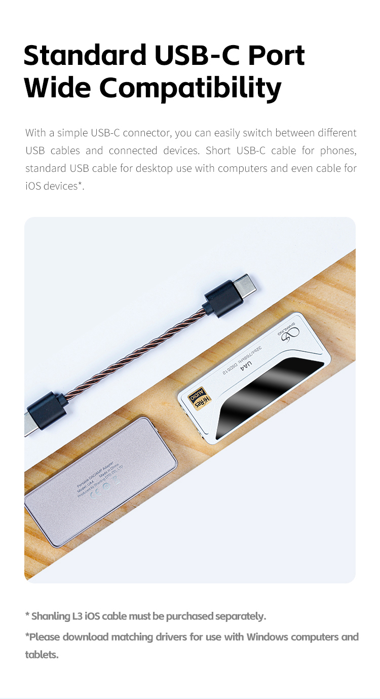 Shanling UA4 DAC/AMP พกพา ชิป ESS ES9069Q + Dual RT6863 ประกันศูนย์ไทย