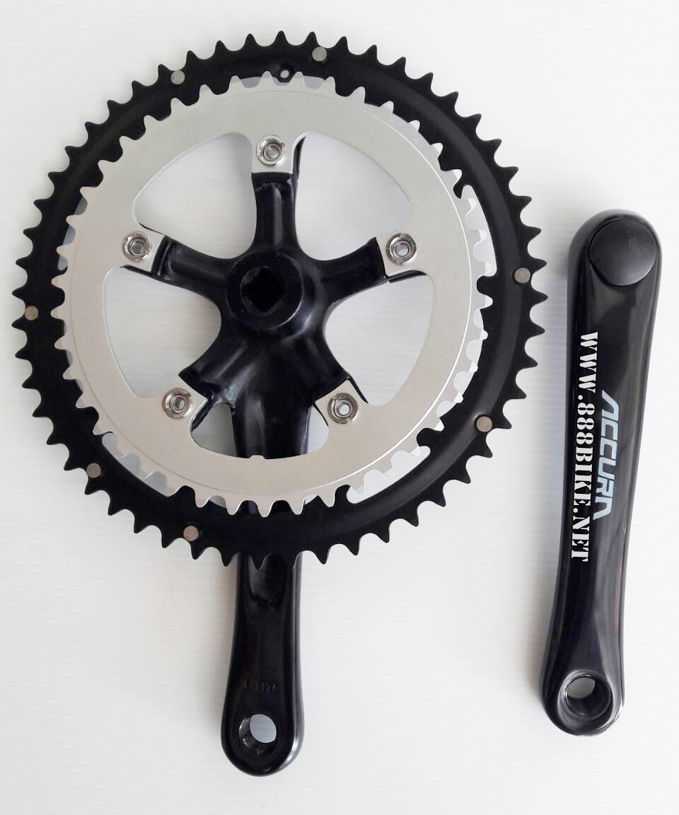 จานดูด 2 ชั้นเสือหมอบ Road 42T/52T (เปลี่ยนใบจานได้)