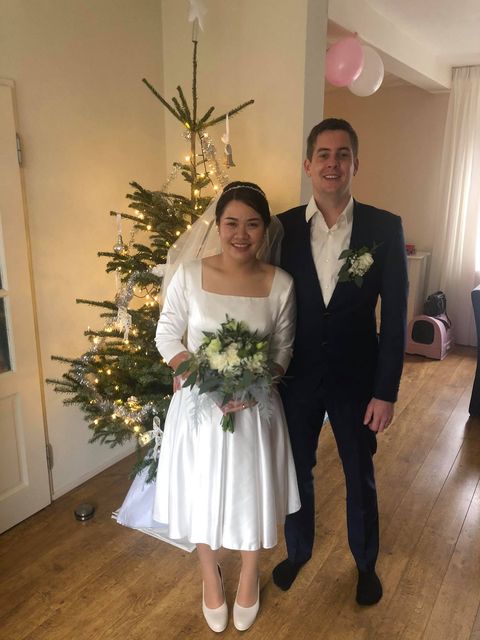 พร้อมส่ง ชุดแต่งงาน มินิมอล ชุดหมั้น