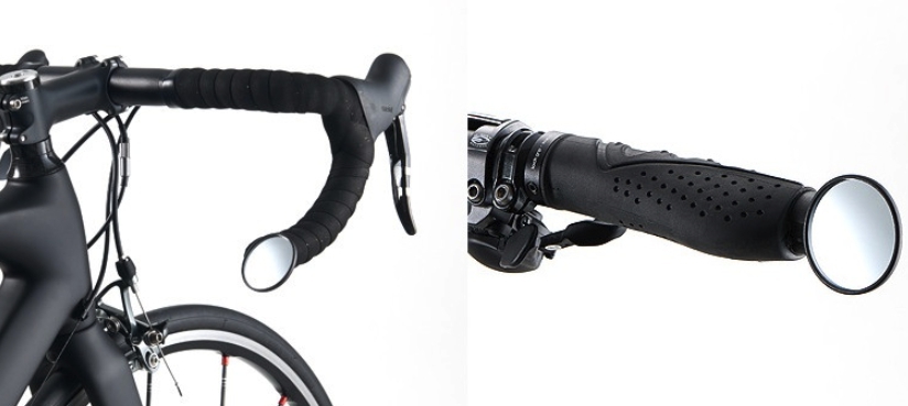 GIZA DX-2500R36 Cycle Mirrors กระจกกลมเล็กเสียบปลายแฮนด์สำหรับ MTB และเสือหมอบ