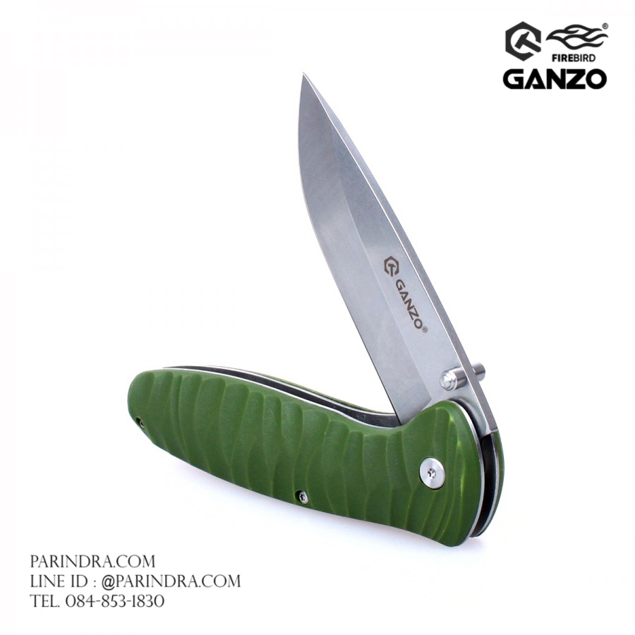 มีดพับ Ganzo กานโซ่ รุ่น Ganzo G6252-GR ด้ามสีเขียว ของแท้ 100%