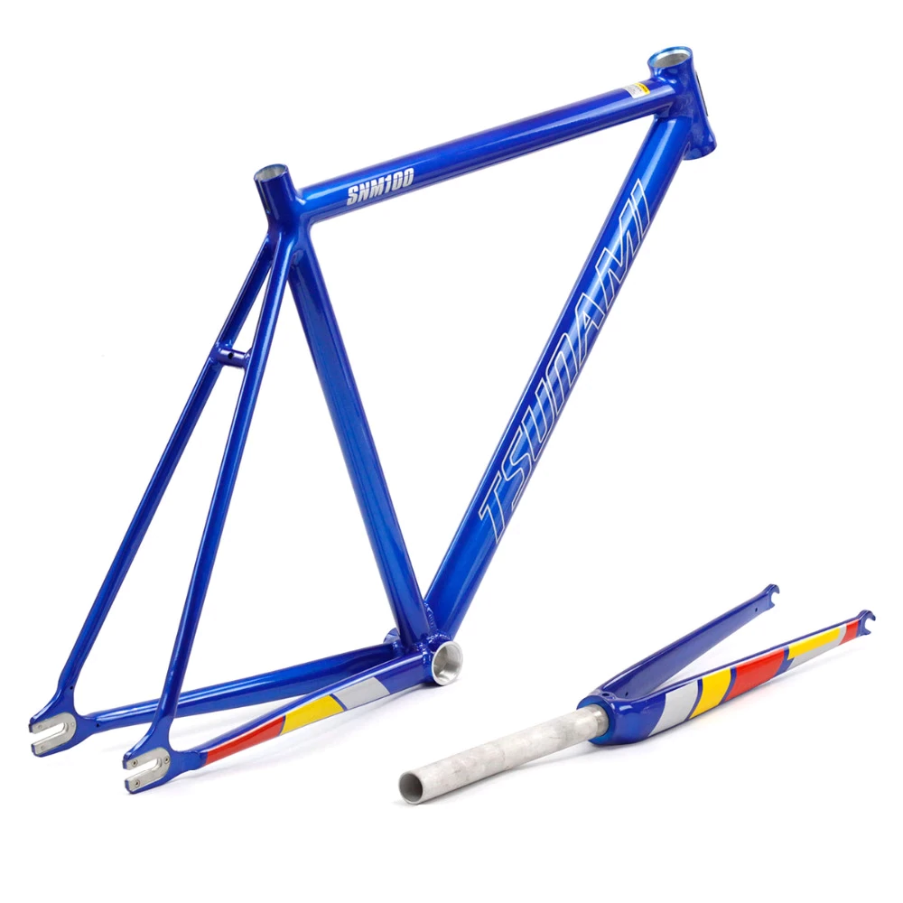 เฟรมเซ็ต เฟรม TSUNAMI Aluminum Fixed Gear Frame Fork Road Track 700c