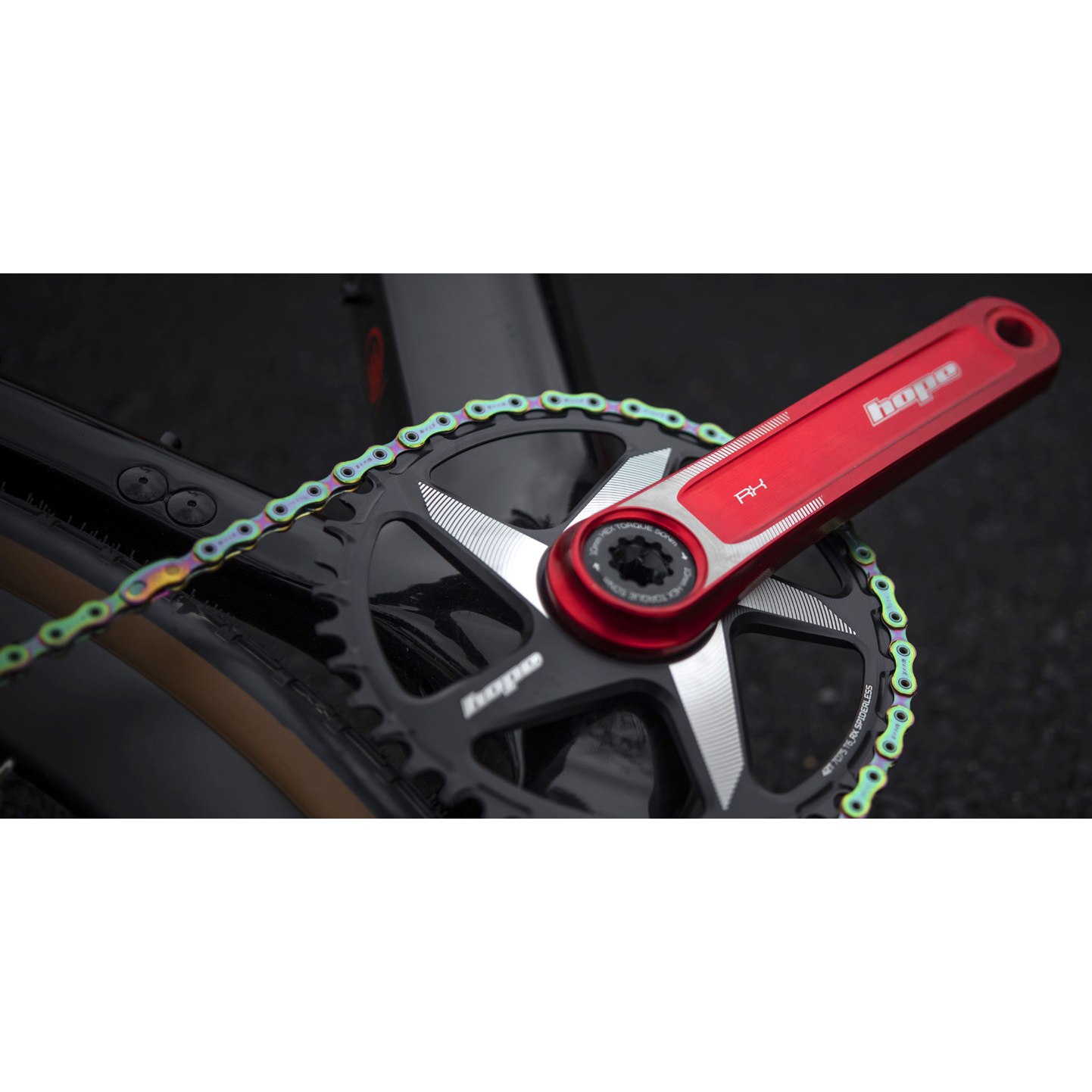 ขาจาน Hope RX Crank without Spider - สีแดง, 68/73 MM/170 MM/RED (HCN7370R) Technical details of the Hope RX crank
