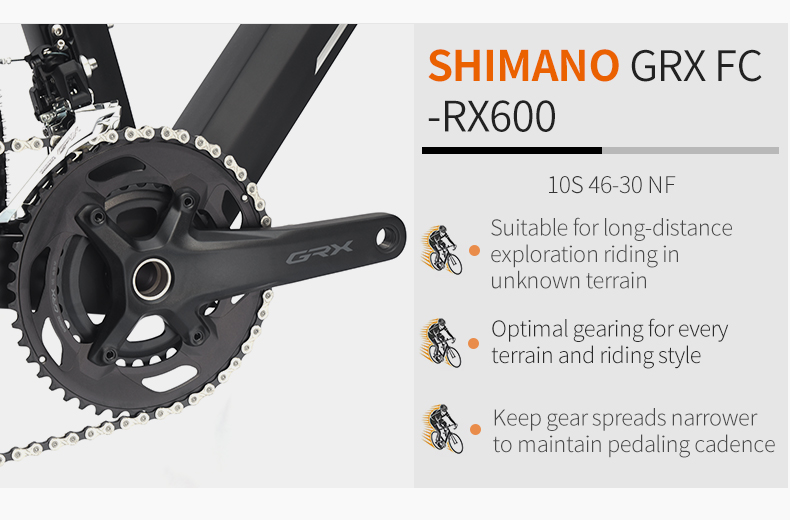 จักรยานกราเวล SAVA S4-20S 2025 | เฟรมคาร์บอน T800 น้ำหนัก 9.8 กก. | Shimano GRX400 20 สปีด | ล้อ 700C ยาง Continental 40c